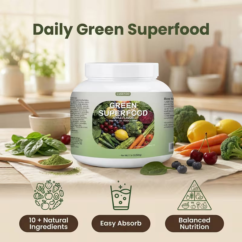 Green Superfood 17.6 oz – Natural Vegetable Powder Peaceful Pleasures