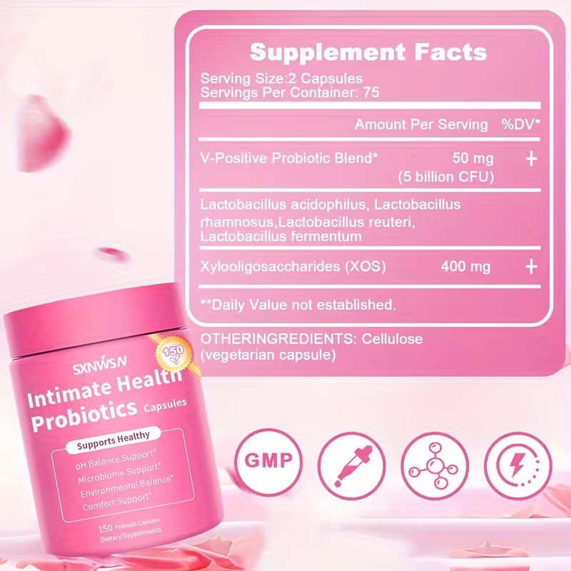 Pink supplement container with label and 'Supplement Facts' on a pink background