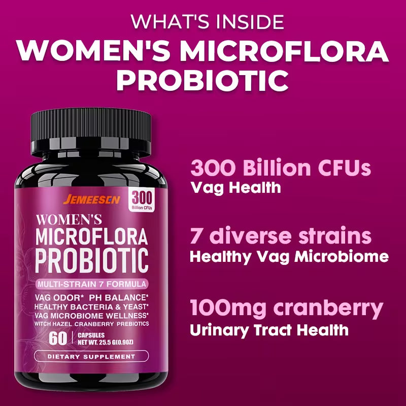 Women's Probiotic & Prebiotic Capsules – 150ct | Gut & pH Balance Peaceful Pleasures