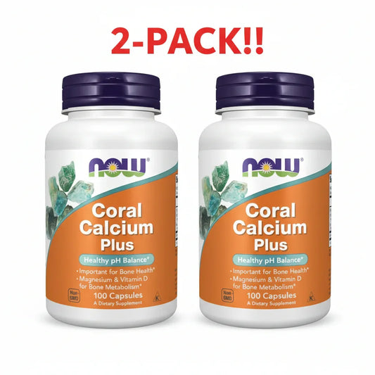 NOW Foods Coral Calcium + Weekly Pill Organizer Set – 2 Pack Peaceful Pleasures