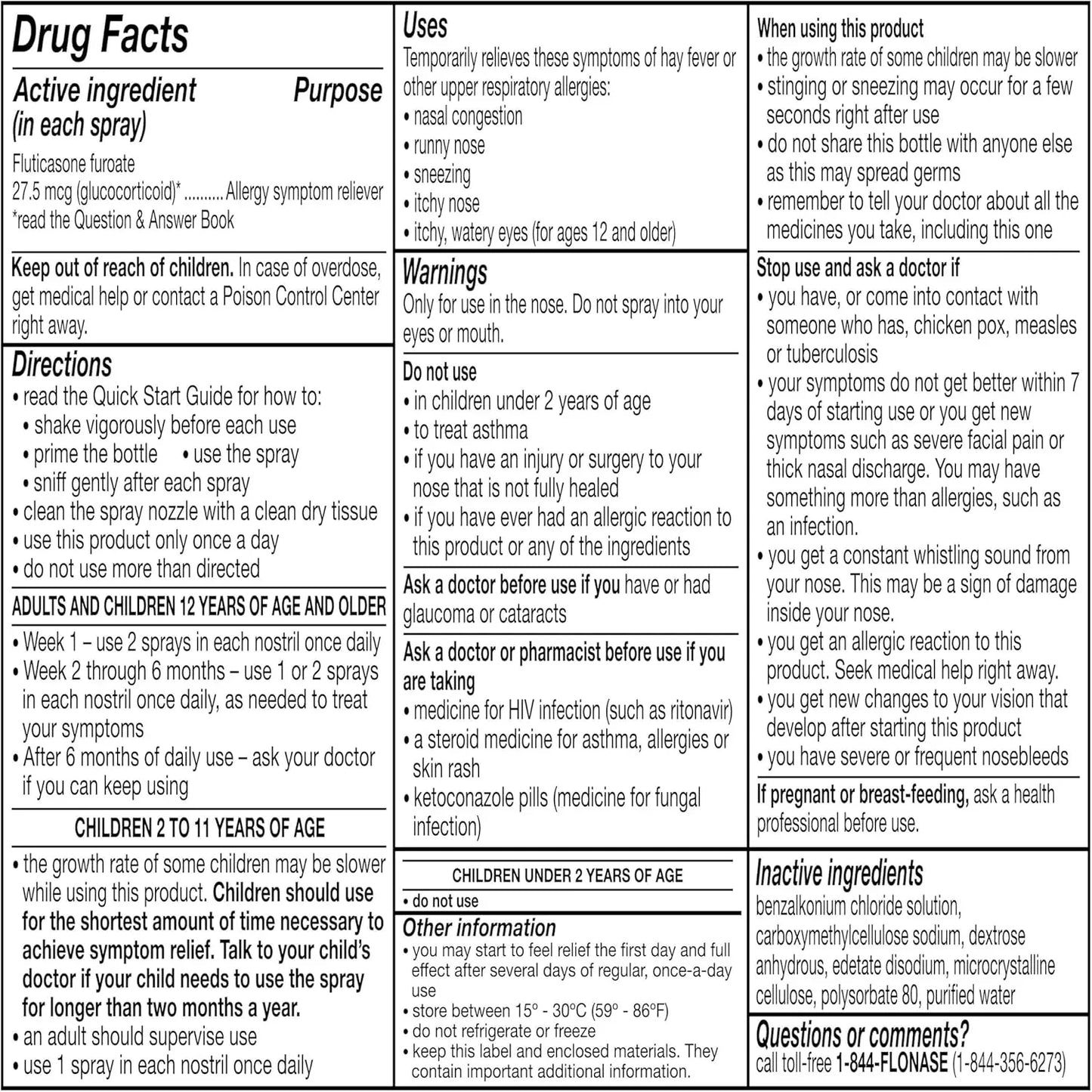 Flonase Sensimist Allergy Relief Nasal Spray, 120 Sprays Peaceful Pleasures Health and Wellness