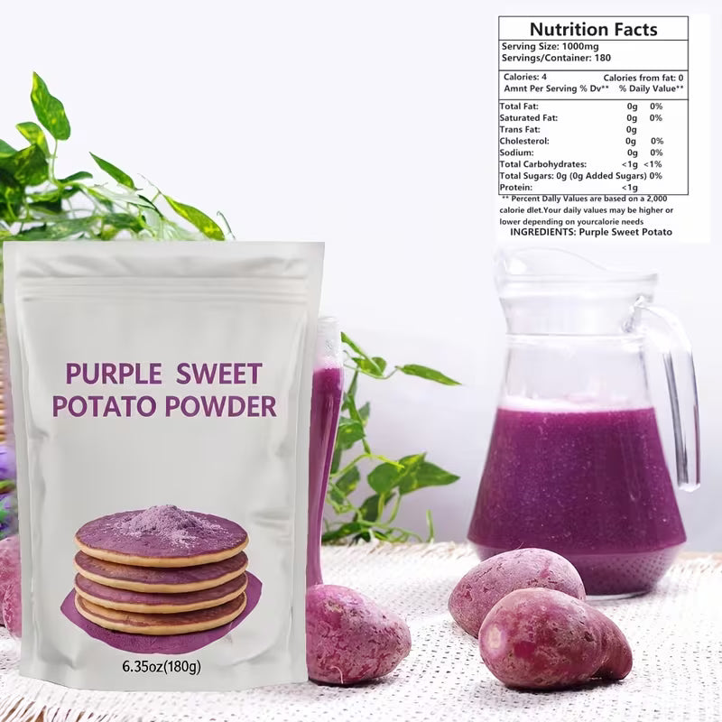 Purple Sweet Potato Powder (6.35oz) – Natural Ube Food Coloring & Superfood Peaceful Pleasures