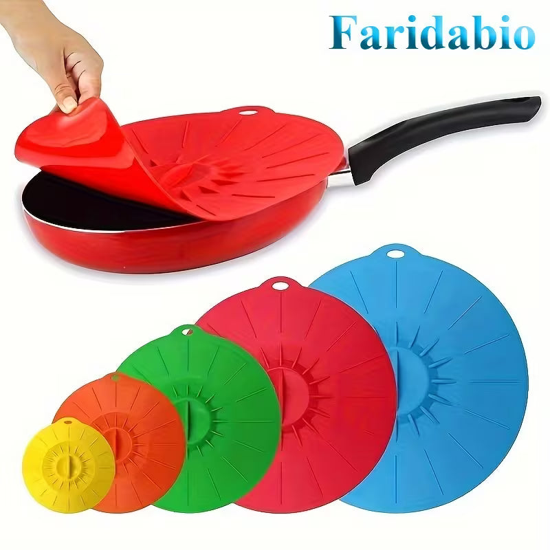 5pcs Silicone Bowl Cover Set – Heat-Resistant & Reusable Peaceful Pleasures