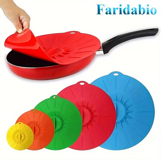 5pcs Silicone Bowl Cover Set – Heat-Resistant & Reusable Peaceful Pleasures