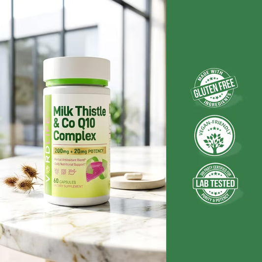VORDLIFE Milk Thistle & CoQ10 Liver Support – 60 Capsules Peaceful Pleasures
