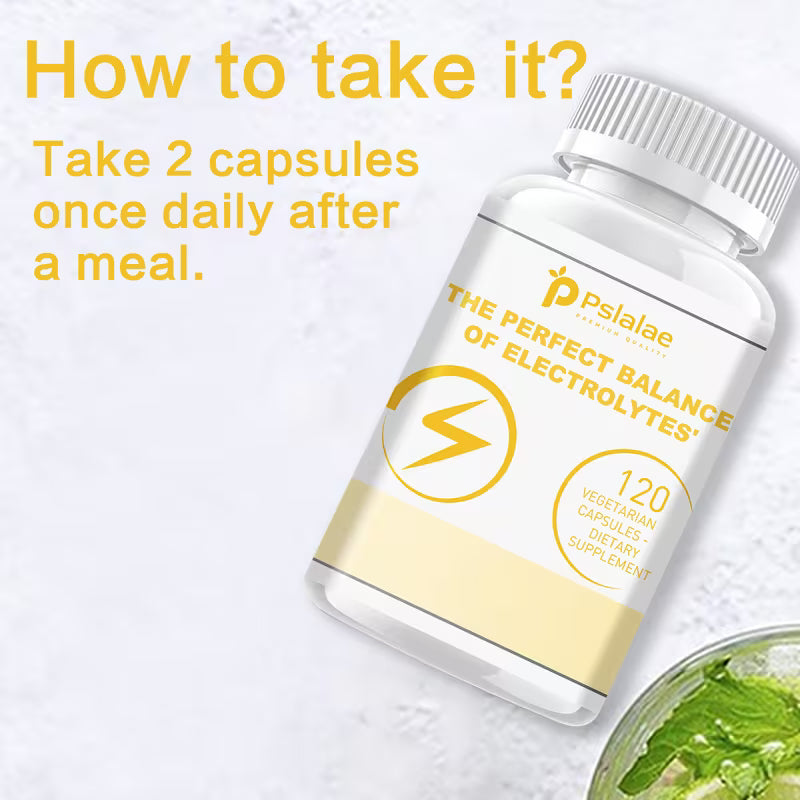 Electrolyte Balance with Vitamin D3, B6, Magnesium & Zinc – 120ct Peaceful Pleasures