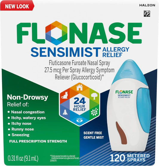 Flonase Sensimist Allergy Relief Nasal Spray, 120 Sprays Peaceful Pleasures Health and Wellness