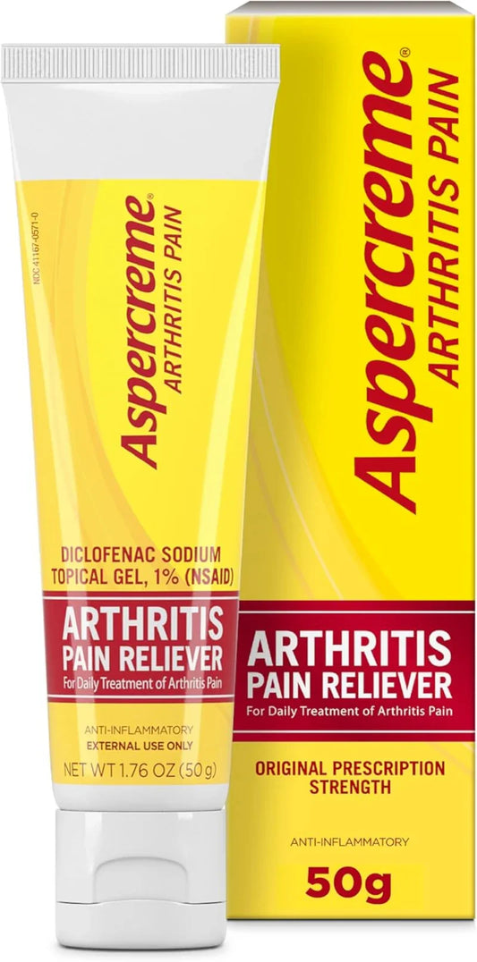 Aspercreme Arthritis Pain Relief Gel 1.76 Ounce Tube. - 50 GR Aspercreme Arthritis Pain Relief Gel 1.76 Ounce Tube. - 50 GR