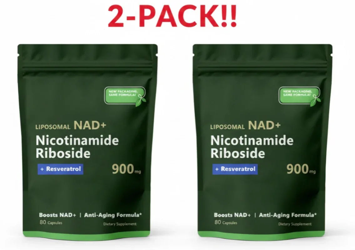 Nicotinamide Riboside Liposomal NAD+ Booster 2-Pack | NMN & Resveratrol Supplement Peaceful Pleasures
