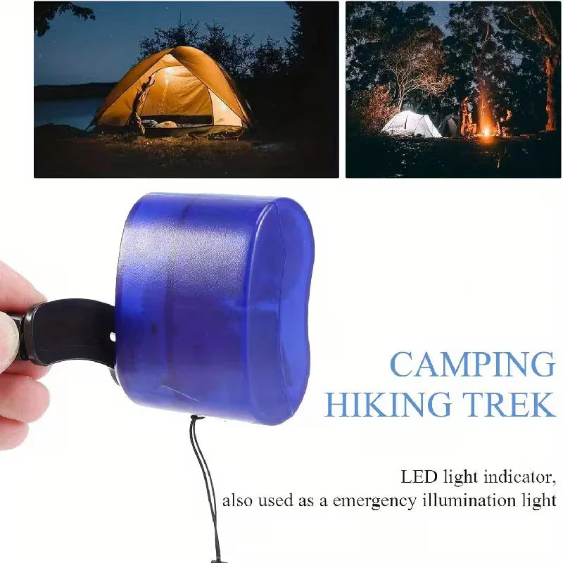 Portable Hand Crank Emergency Charger for Smartphones – Blue Peaceful Pleasures