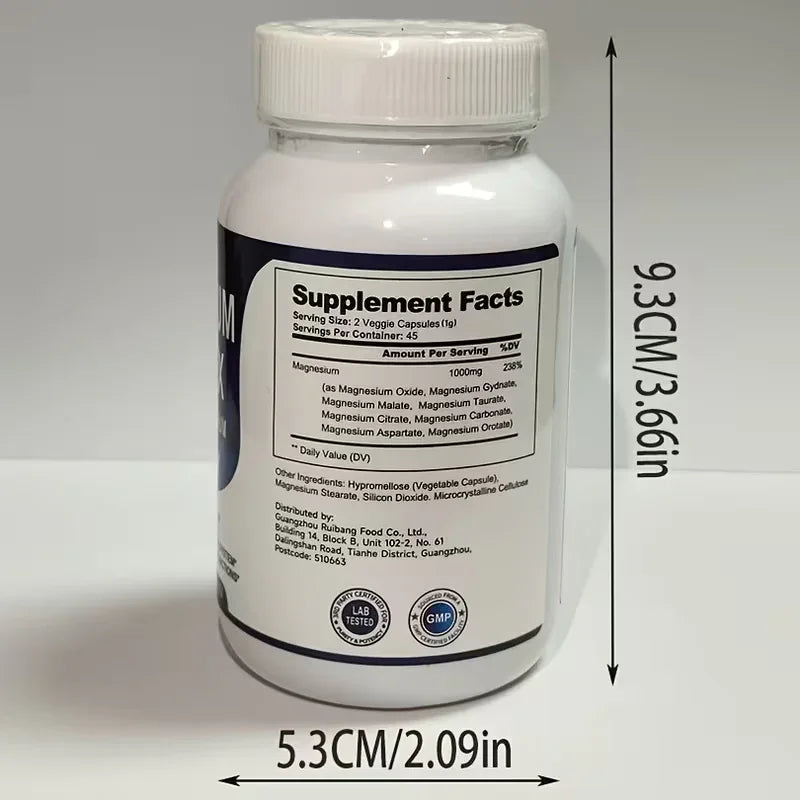8 Elemental Magnesium Complex Supplement | 8 Forms | ABRONIKEY Peaceful Pleasures