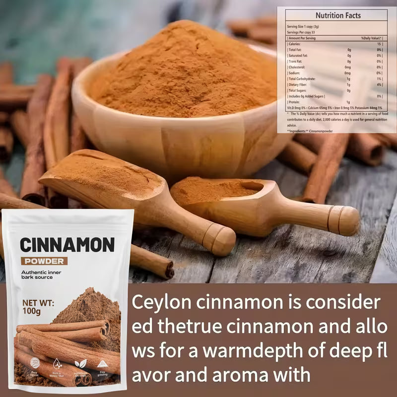 Ceylon Cinnamon Powder – Authentic & Pure (100g) Peaceful Pleasures