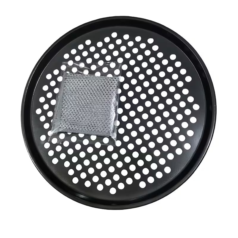 12-Inch Carbon Steel Perforated Pizza Pan Peaceful Pleasures