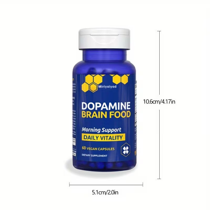 Dopamine Brain Food Support Supplement – Morning & Daily Vitality Peaceful Pleasures