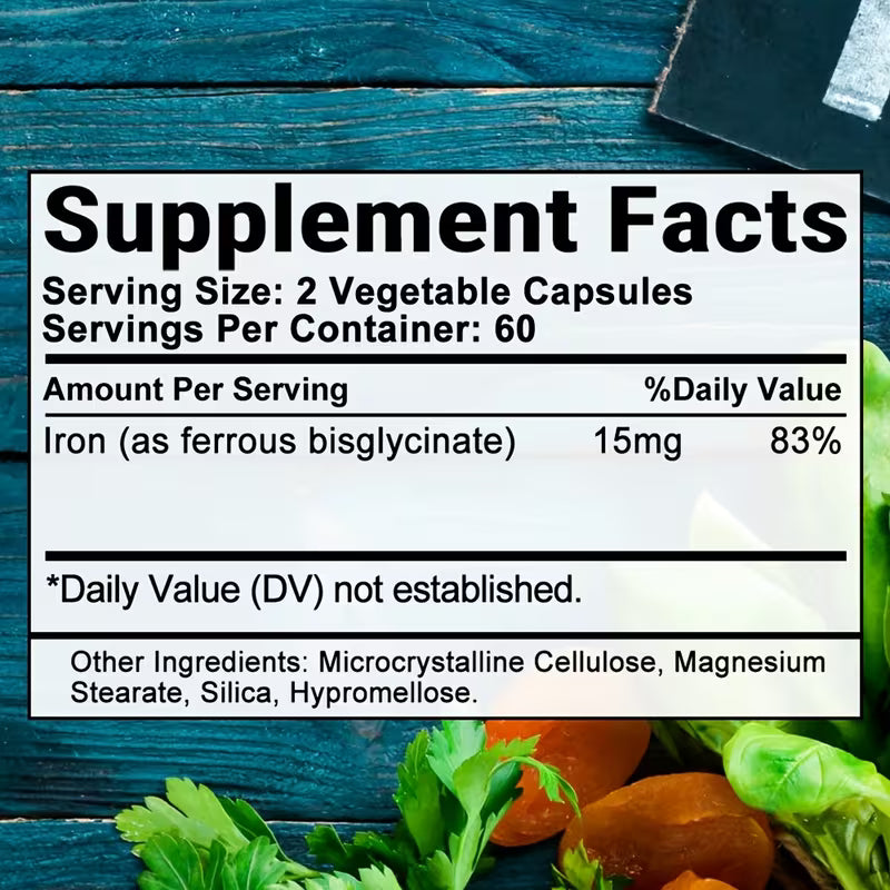 Bcuelov Women's Gentle Iron 15mg – 120 Capsules Peaceful Pleasures