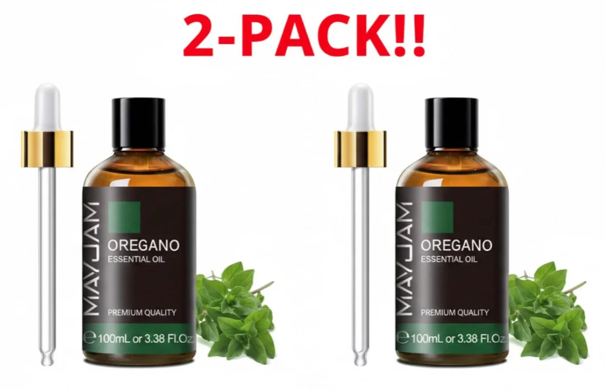 MAYJAM Oregano Essential Oil 3.38 fl oz – 2 Pack Peaceful Pleasures