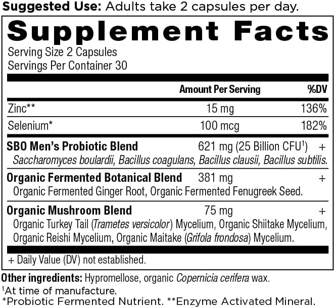 Supplement facts label with detailed nutritional information and suggested use.