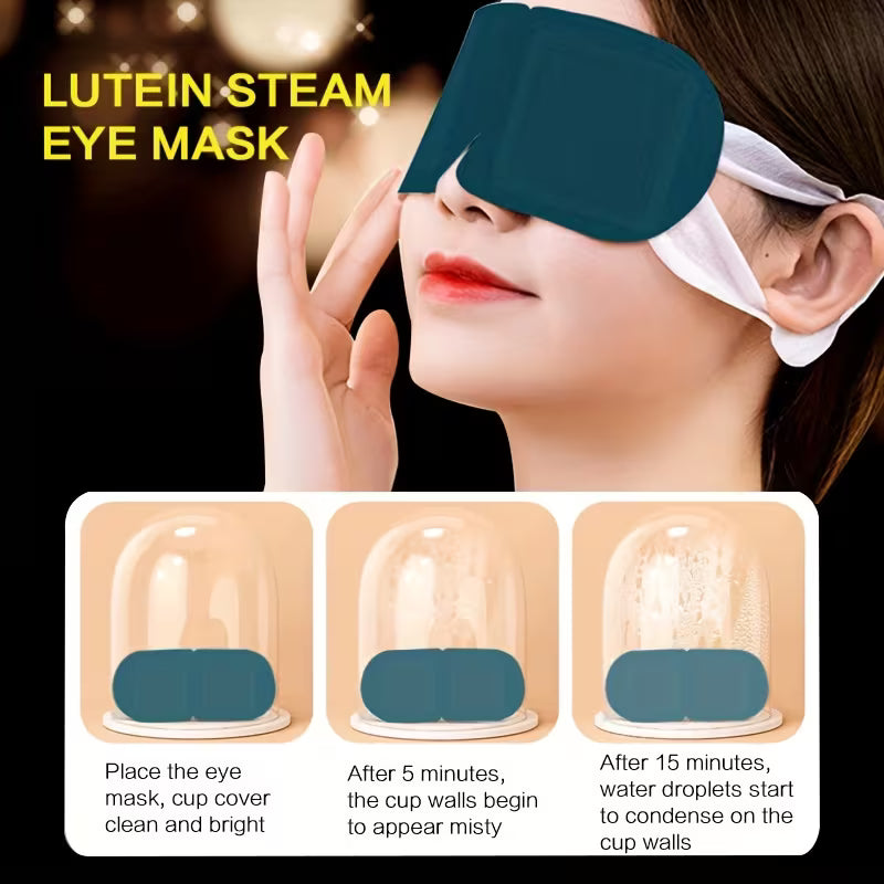 20pcs Lutein Steam Eye Mask for Eye Protection Eye Care Peaceful Pleasures