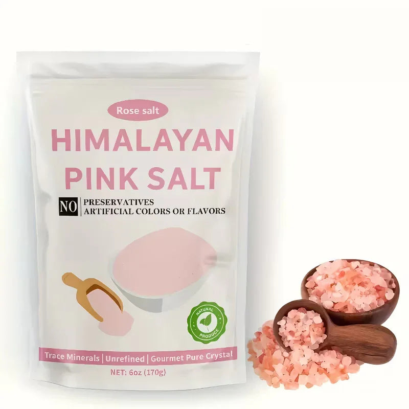Pink Himalayan Salt 6oz Coarse Grain – Grinder Refill & Bath Peaceful Pleasures