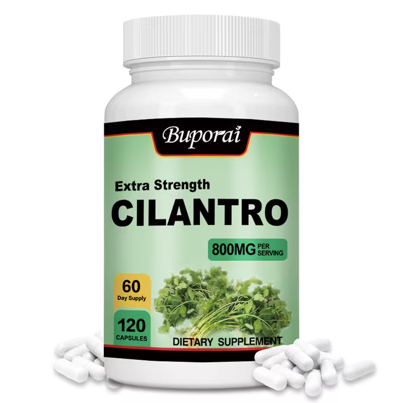 Cilantro 800mg Antioxidant Supplement | Immune Health | 120 Capsules Peaceful Pleasures