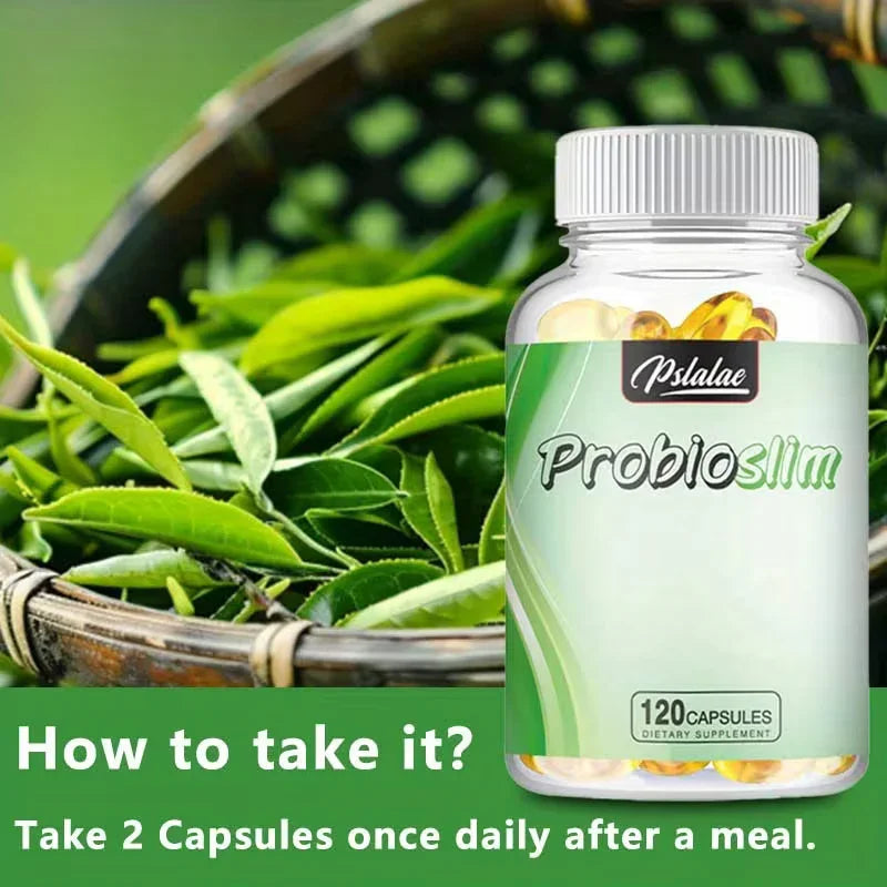 Probioslim – Probiotic + Green Tea Supplement, 120 Capsules Peaceful Pleasures