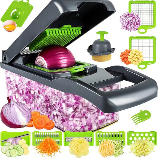 14-in-1 Multifunctional Vegetable Chopper with Container Peaceful Pleasures