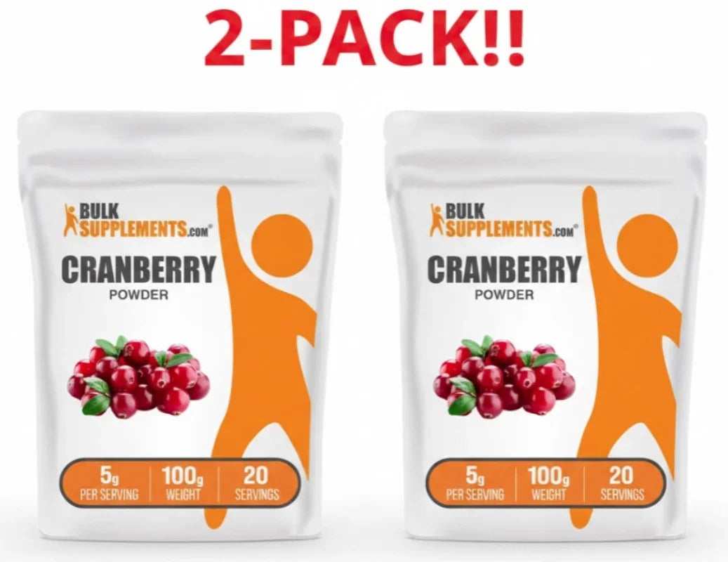 BulkSupplements Cranberry Powder 2-Pack Peaceful Pleasures