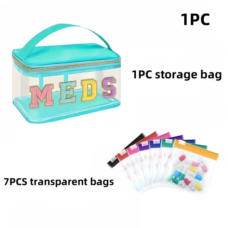 MEDS Reusable Medicine & Toiletries Storage Bag Set Peaceful Pleasures