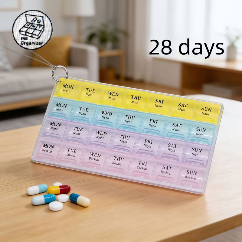 Compact Medicine Organizer - Pill Container for Travel & Home Peaceful Pleasures