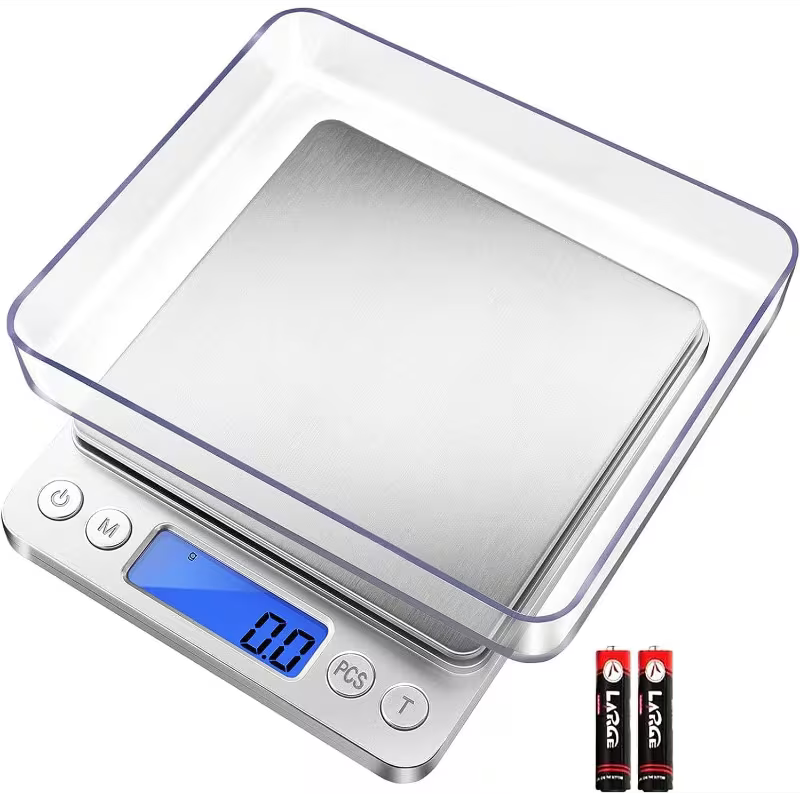 Digital Kitchen Scale 3000G/0.1G | 6 Modes, LCD, 2 Trays Peaceful Pleasures