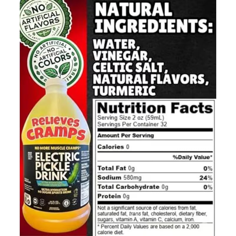 Electric Pickle Drink – Relieves Muscle & Menstrual Cramps | Natural Electrolytes Peaceful Pleasures