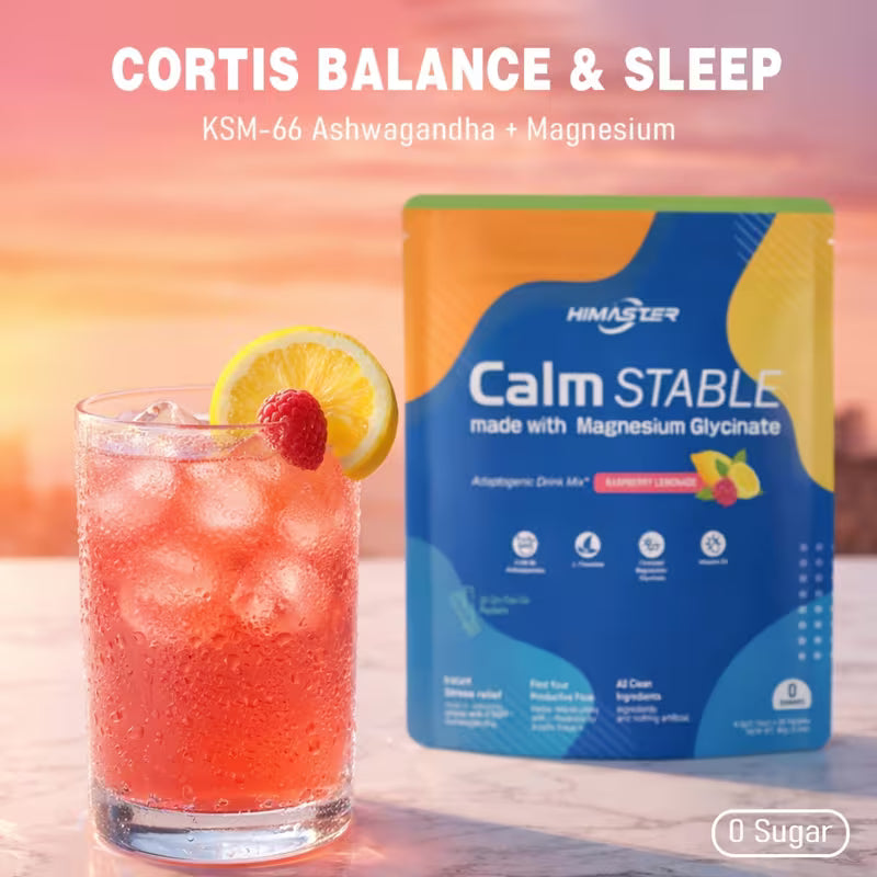 Himaster Calm Drink Mix – Magnesium, Ashwagandha, L-Theanine Peaceful Pleasures