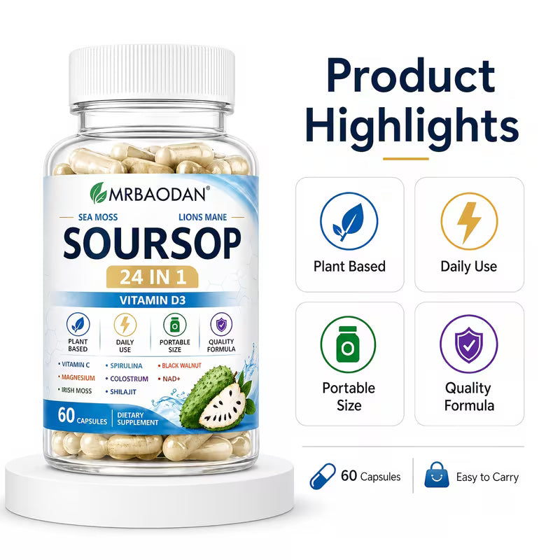 Soursop Complex Capsules | 24-in-1 Formula | 60 Capsules