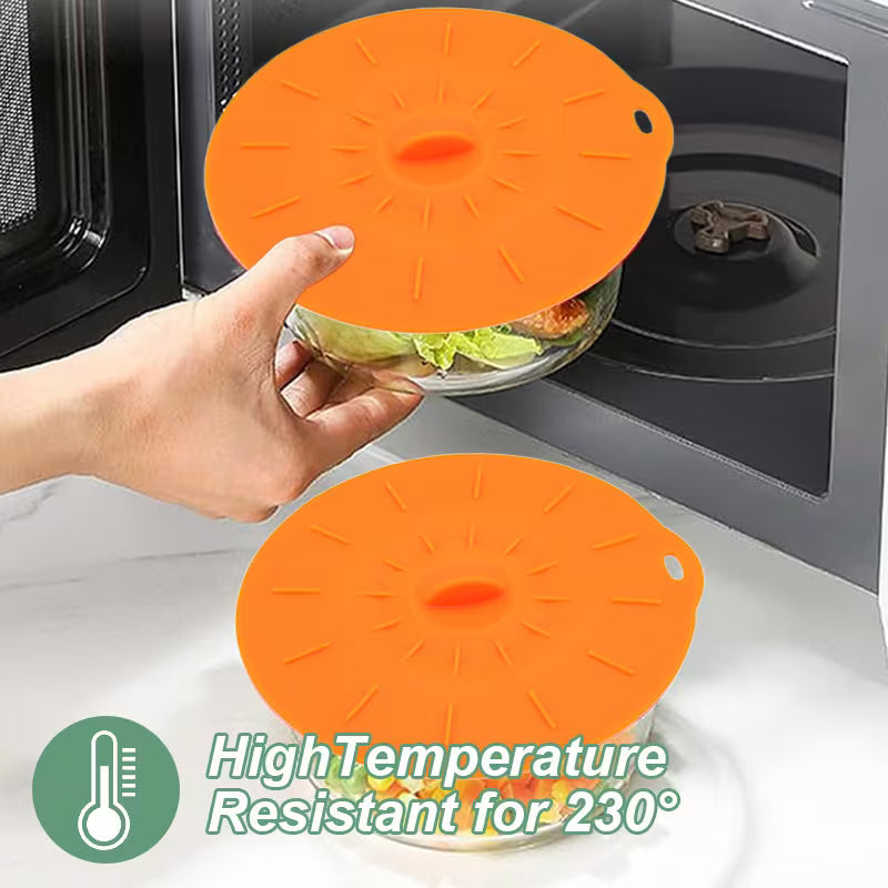 5pcs Silicone Bowl Cover Set – Heat-Resistant & Reusable Peaceful Pleasures