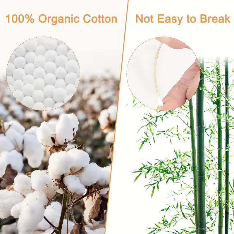 800 Count Bamboo Ear Swabs – Makeup, Crafts & Daily Cleaning Peaceful Pleasures