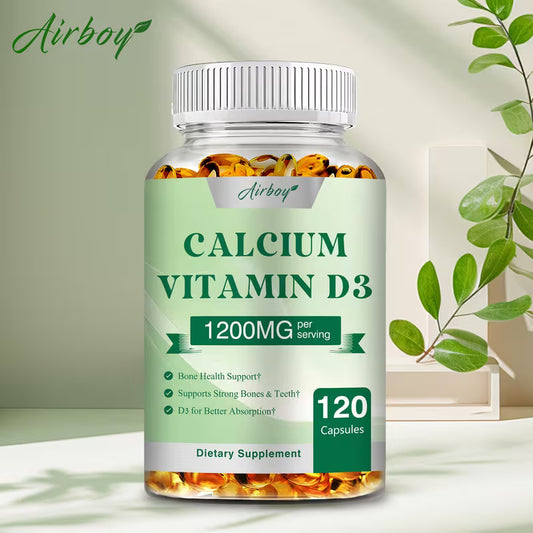 Calcium Vitamin D3 – Bone Health Support, Strong Bones And Teeth, D3 for Better Absorption – 120pcs Peaceful Pleasures