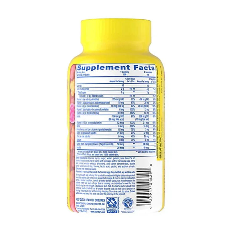 Lil Critters Vitamins Gummy Vites Complete Multivitamin Natural Fruit Flavors - 190 Count Lil Critters Vitamins Gummy Vites Complete Multivitamin Natural Fruit Flavors - 190 Count
