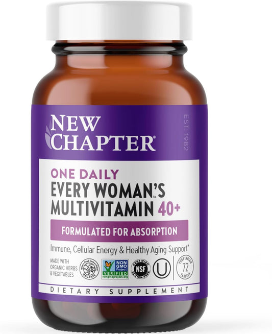 New Chapter Every Woman's Multivitamin 40+ bottle on a white background