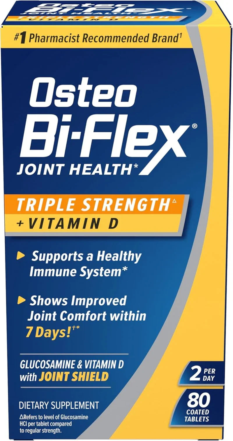 Osteo Bi-Flex Triple Strength + Vitamin D Joint Supplement 80ct ...