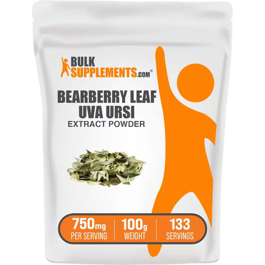 BulkSupplements Bearberry Leaf Extract (Uva Ursi) Powder Peaceful Pleasures