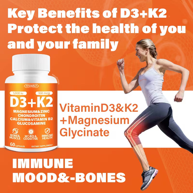 Vitamin D3 K2 Supplement Capsules Peaceful Pleasures