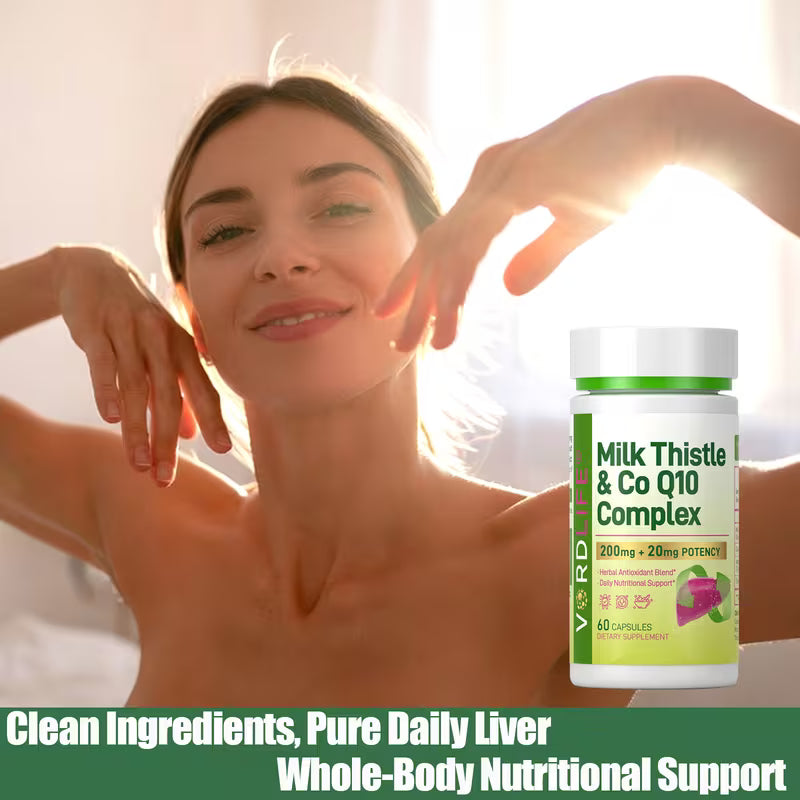 VORDLIFE Milk Thistle & CoQ10 Liver Support – 60 Capsules Peaceful Pleasures