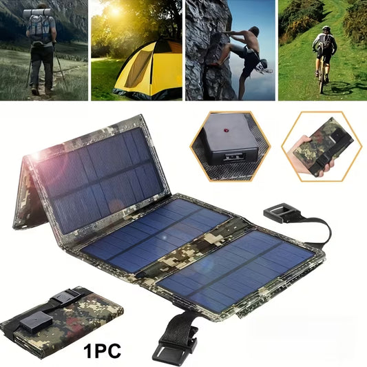 80W USB Solar Folding Power Bank – Outdoor Camping Charger Peaceful Pleasures