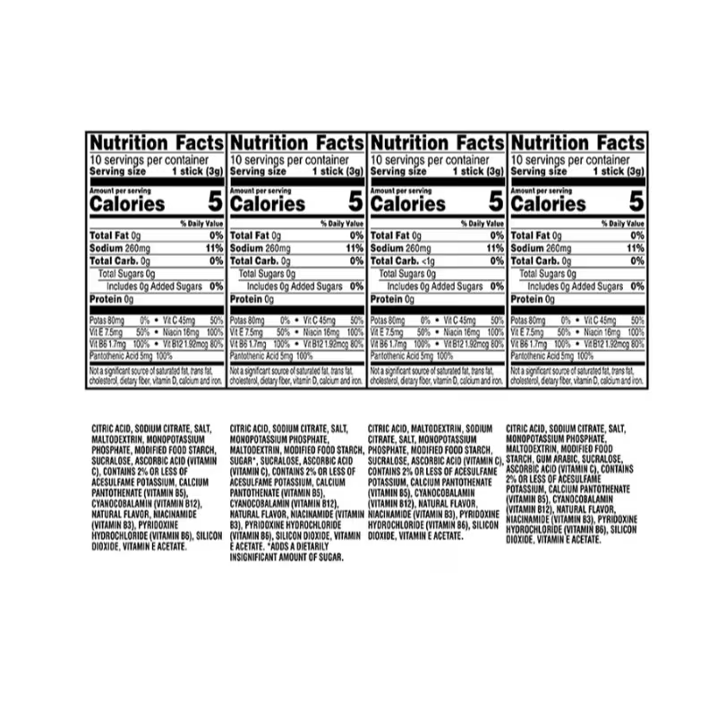40 Pack Electrolyte Fitness Drink Powder Variety Mix Peaceful Pleasures