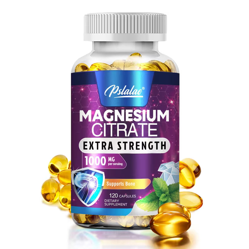Magnesium Citrate – Bone & Muscle Health – 120 Capsules Peaceful Pleasures