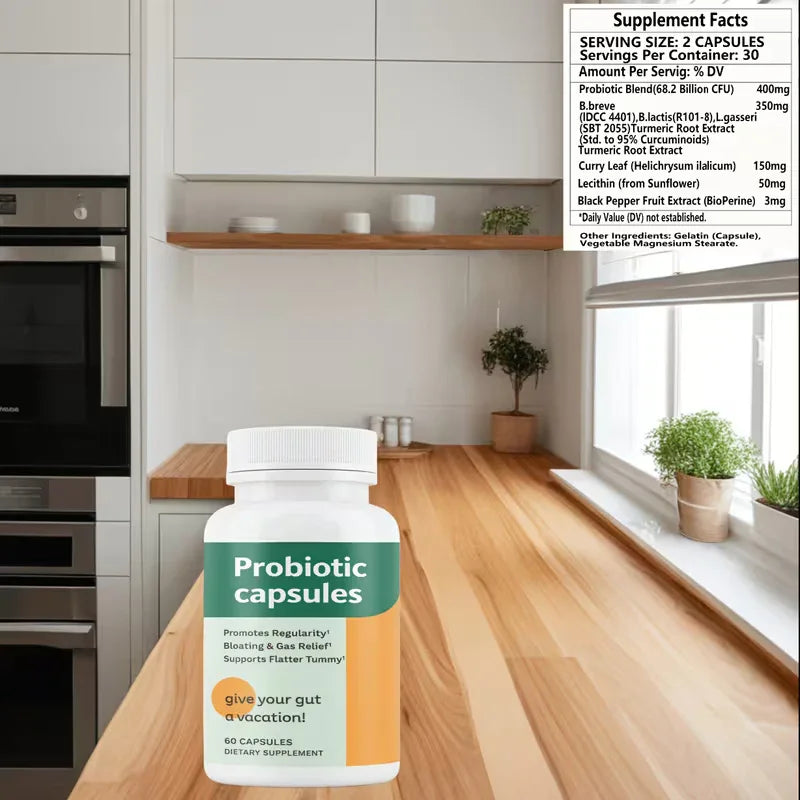 Probiotic Digestive Care Formula – 60 Capsules for Gut Balance & Regularity Peaceful Pleasures