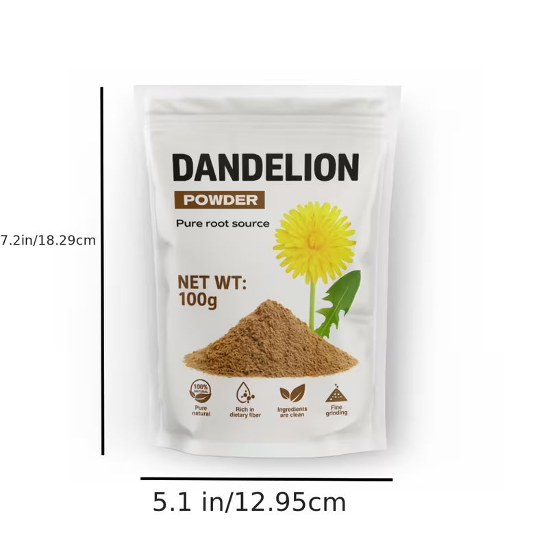 Dandelion Powder 100g | Pure Herbal Supplement for Daily Wellness Peaceful Pleasures
