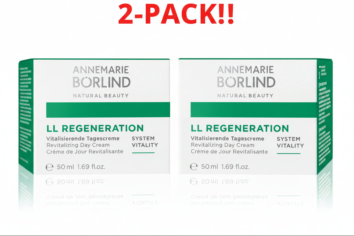 Two boxes of Annemarie Borlind LL Regeneration cream on a white background with '2-Pack!!' text.