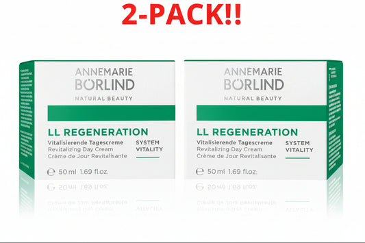Two boxes of Annemarie Borlind LL Regeneration cream on a white background with '2-Pack!!' text.