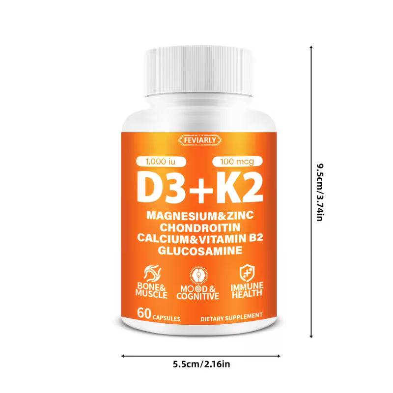 Vitamin D3 K2 Supplement Capsules Peaceful Pleasures